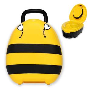 lot 9767 image: My Carry Potty - Bumble Bee Travel Potty, Award-Winning Portable Toddler Toilet Seat for Kids to Take Everywhere