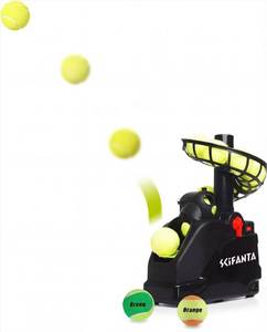 lot 9773 image: SCIFANTA Portable Tennis Ball Tosser(3.7lb) for Self-PlayBall Launcher BeginnersKidsCoachesHome-CourtAccurate&Efficient Feed Buddy for All-LevelsAgesAC&Battery Powered