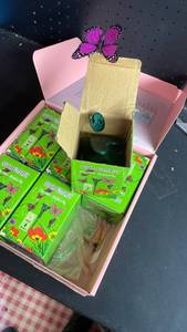 lot 9775 image: Tujoe 6 Pcs Solar Moving Butterfly Garden Stakes, Waterproof, Pink