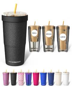 lot 9789 image: Frost Buddy Togo Buddy 30oz Tumbler - Spill-Proof Flip Lid (Dark Glitz)