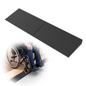 lot 9795 image: Nuvium 2 Inch Rubber Threshold Ramps for Doorways, 2 PCS
