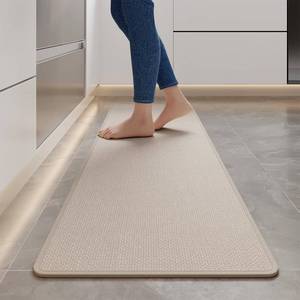 lot 9806 image: YDKGL Long Kitchen Runner Rugs Kitchen Mat Non Slip Washable Beige 17x59
