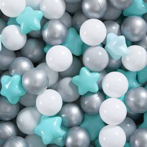 lot 9810 image: GOGOSO Ball Pit Balls for Toddlers Kids Plastic Balls for Ball-Pit Playpen Pool Baby Play Pastel BPA-Free Non Toxic Play Pastel Crush Proof Bal GreenGrayWhite, 200pcs