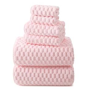 lot 9812 image: REDKISS Pink Microfiber Bath Towels Set - 35x70 Inches Oversized Bath Sheets, Extra Large Bath Towels Set for Adults, Super Soft Quick Dry Lint Free Absorbent Microfiber Shower Towels, 6 Pack
