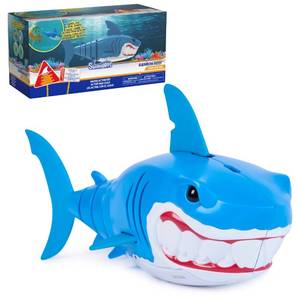 lot 9817 image: SwimWays Rainbow Reef Shark Water-Activated Pool Toy for Ages 5