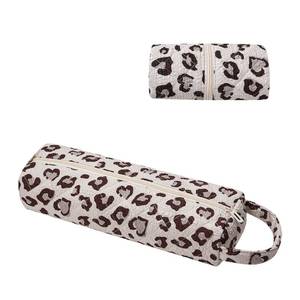 lot 10064 image: RSRSLEII Quilted Hair Tools Travel Bag with Leopard Pattern, Foldable