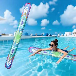 lot 10067 image: Inflatable Swim Pool Noodles with Light, Soft Fabric Covered Large Swim Noodles, Premium Buoyancy for Swimming Floating