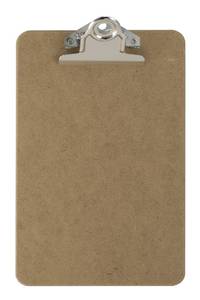 lot 10072 image: Officemate Recycled Wood Clipboard, 3 Inch Clip, 1 Pack Clipboard, Memo Size (6 x9 Inches), Brown (83103)