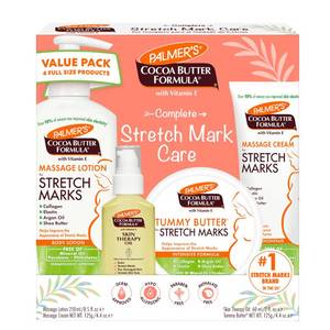 lot 10080 image: Palmers Pregnancy Essentials Skin Care Kit, Cocoa Butter Formula (4 Piece)