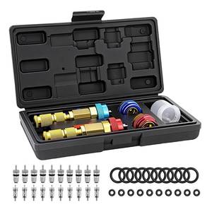 lot 10107 image: R134A R1234YF AC Valve Core Removal Tool Kit-Universal RemoverInstaller for Automotive AC Systems, Includes 20 Valve Cores&20 O-Rings Compatible with R134a R1234YF R22 Standard JRASchrader Valve