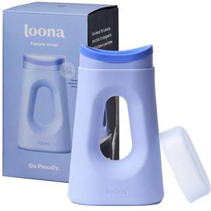 lot 10149 image: Loona Premium Female Urinal - Quiet, No Splash Design for Women - Ideal for Bedside, Travel, and Outdoor Use - Loona Blue - HSAFSA Eligible