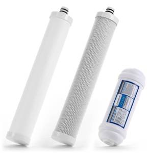 lot 10163 image: Hydronix HX CUL-3 Compatible Culligan AC-30 AC-15 RO 3 Filter Replacement Set for Reverse Osmosis Drinking Water System, 12.5x5x1.9, White - HX-RO-CUL-3
