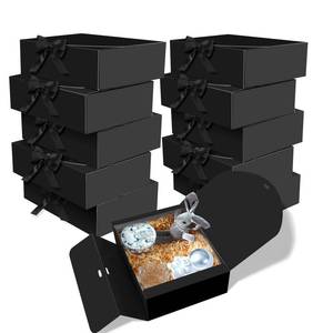 lot 13872 image: BoShahai Gift Boxes with Lids 10.6x7.8x3.1 Inch Set of 10