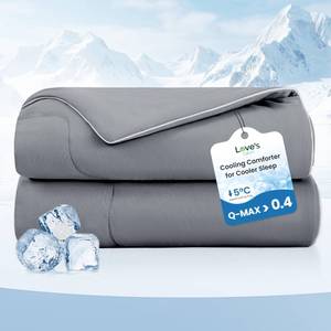 lot 13873 image: Loves Cabin Cooling Comforter Twin 68x90 Grey