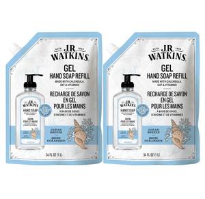 lot 13878 image: J.R. Watkins Moisturizing Gel Hand Soap Refill 2-Pack Ocean 34oz