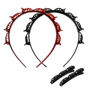 lot 14058 image: Shunmeilo 4-Piece Double Bangs Hairpin Clips Set
