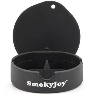 lot 14111 image: SmokyJoy Silicone Ashtray with Lid