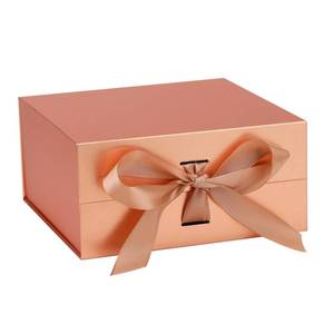 lot 14114 image: OEMVALATY Rose Gold Gift Box 6x6x3 Inches