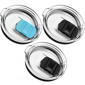 lot 14147 image: SOONSURE Replacement Tumbler Lids 3-Pack