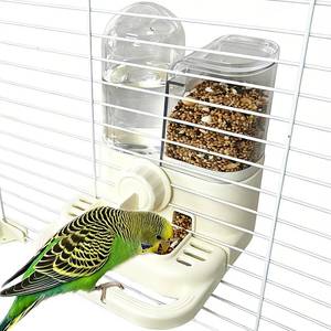 lot 14152 image: Jwizyotr 2-in-1 Bird Cage Feeder and Water Dispenser