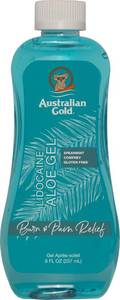 lot 14205 image: Australian Gold Lidocaine After Sun Cooling Gel  Sunburn Relief, 8 Fl Oz