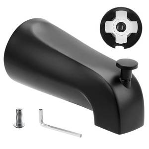 lot 14208 image: Slip On Diverter Tub Spout, Compatible with American Standard 8888026.002 Tub Spout, Bathroom Bathtub Faucet, Fits 12 Copper Water Tube(58 Diameter), 532 Hex Wrench Included (Black)