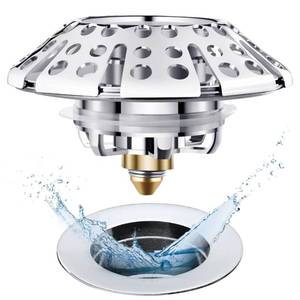 lot 14211 image: AzWzz Tub Stopper Bathtub Drain Stopper Plug, Pop Up Tub Drain Hair Catcher