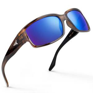 lot 14224 image: KastKing Skidaway Polarized Sport Sunglasses for Men and Women, Wrap Design