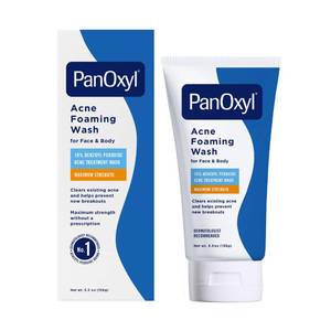 lot 14236 image: PanOxyl 10% Benzoyl Peroxide Acne Foaming Wash, Maximum Strength, Daily Acne-Fighting Face and Body Cleanser, Face Wash to Clear, Treat and Prevent Acne Pimples and Stubborn Breakouts, 5.5 Oz Tube
