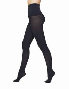 lot 14291 image: HUE Womens Tights with Yoga Waistband, Black, 2