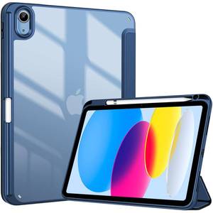 lot 14299 image: ProCase for iPad A16 11th10th Generation Case with Pencil Holder, Navy