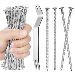 lot 14309 image: 100 Pcs 8 Inch Turf Nails for Artificial Grass,Landscape Edging Stakes