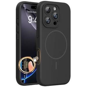 lot 14334 image: Miracase Magnetic for iPhone 16 Pro Case, Silicone, Black