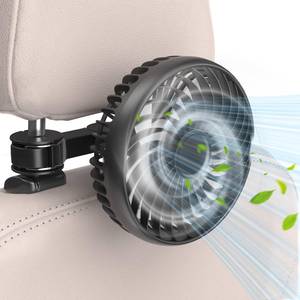lot 14361 image: USB Portable Backseat Car Fan for Kids,with 3 Speeds Brushless Motor