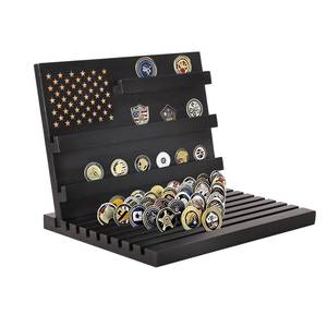 lot 19077 image: Jinchuan Challenge Coin Display Stand, 80-Coin