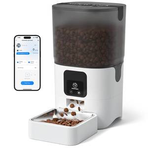 lot 19086 image: PAPIFEED Automatic Cat Feeder with WiFi App Control, 6L