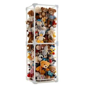 lot 19115 image: Puheca Stuffed Animal Storage Organizer 58 White