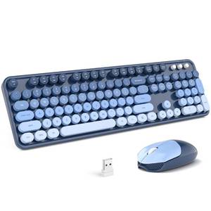 lot 19120 image: MOFII Wireless Keyboard and Mouse Combo, Retro Typewriter