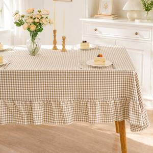 lot 20006 image: B-COOL Plaid Gingham Tablecloth 60x84 Inch