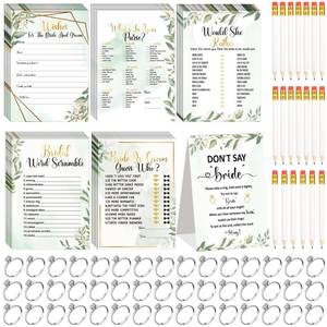 lot 20029 image: Estune 331 Pc Bridal Shower Games Set with Rings
