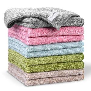 lot 20062 image: TEAWOO Washcloths 10 Pack, 12x12 Inches Microfiber