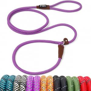 lot 20063 image: Fida Slip Lead Dog Leash, 6 FT x 38 Purple