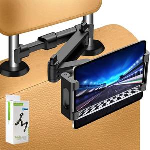 lot 20442 image: Car Headrest Tablet Mount 5.5-18.4 in with 360° Rotation