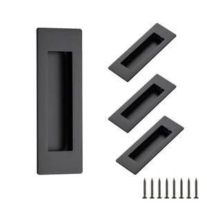 lot 20455 image: Ravinte 4 Pack Black Sliding Closet Door Handles 4.72in