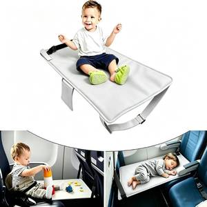 lot 20493 image: QISHENG Toddler Airplane Seat Extender with Footrest