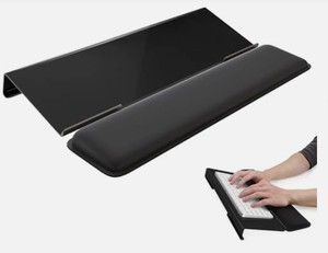 lot 2469 image: Laborio Computer Keyboard Wrist Rest, Keyboard Riser Stand for Desktop
