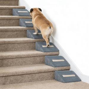 lot 1934 image: Foam Dog Ramp for Stairs, Low-Impact Climbing Dog Stairs for Senior Dogs