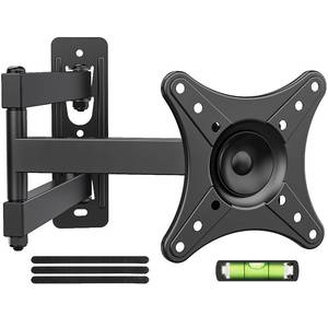lot 1947 image: USX MOUNT Full Motion TV Wall Mount - Universal Single Stud Corner Bracket for 13-32 inch TVs, Monitor Wall Mount for LCD Monitor Swivel Tilt Rotation Articulating, VESA100x100mm, Up to 33LBS
