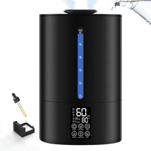 lot 1953 image: Coolfiqu 6L Warm & Cool Mist Humidifiers for Bedroom,Large Room,Plants