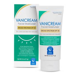 lot 2159 image: Vanicream Facial Moisturizer SPF 30 Zinc Oxide Mineral Sunscreen, 2.5 Fl Oz